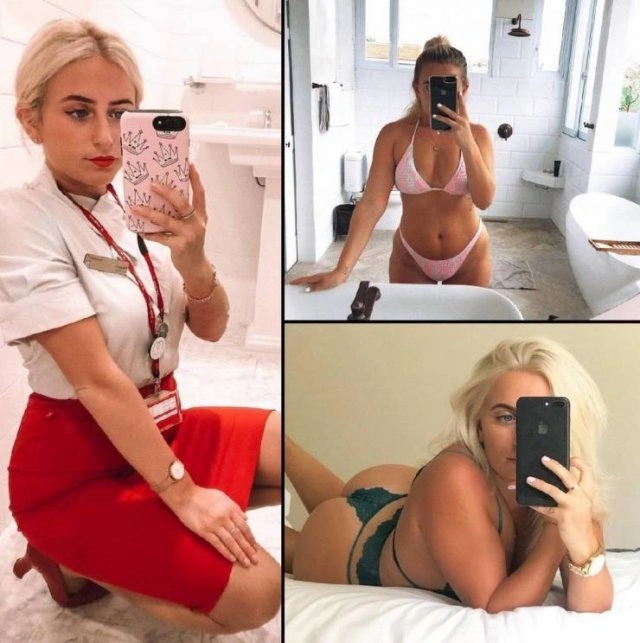 Стюардеси в у формі та без неї (20 фото) – фото 17