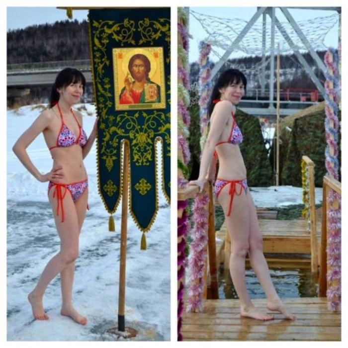 Хрещенське купання православних красунь (39 фото) – фото 14