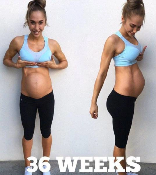 Австралійська фітнес-модель тренується на 8-му місяці вагітності (20 фото) – фото 7