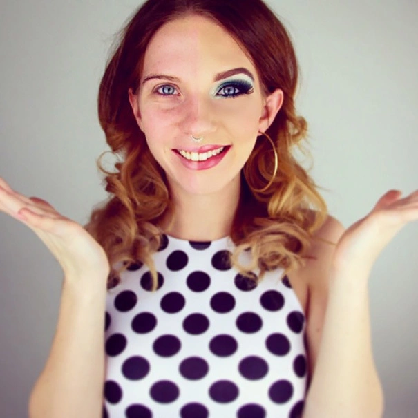 Флешмоб з напівнакрашеними жіночими обличчями набирає оберти (28 фото) – фото 17