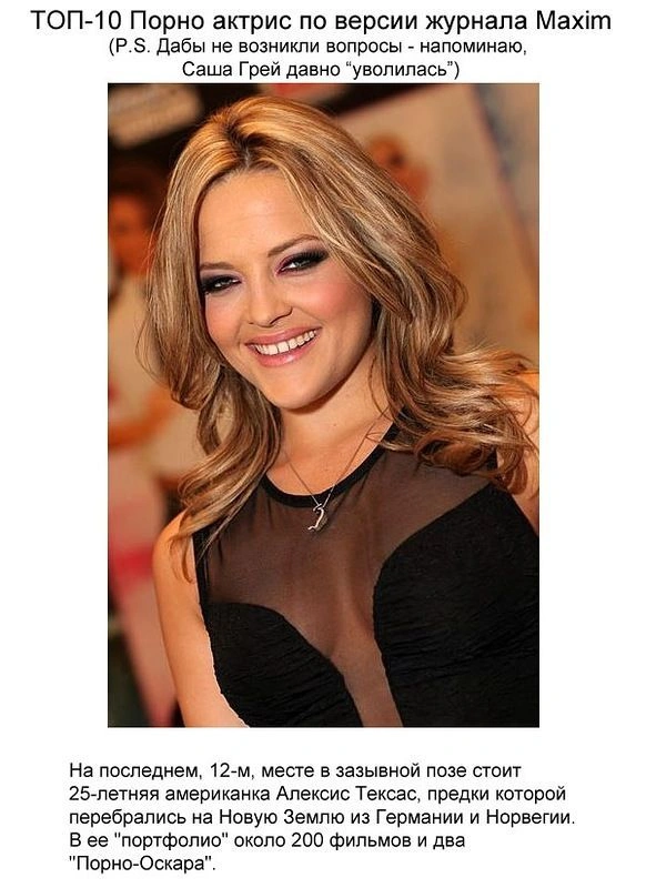 ТОП-10 найсексуальніших порноактрис у світі (12 фото)