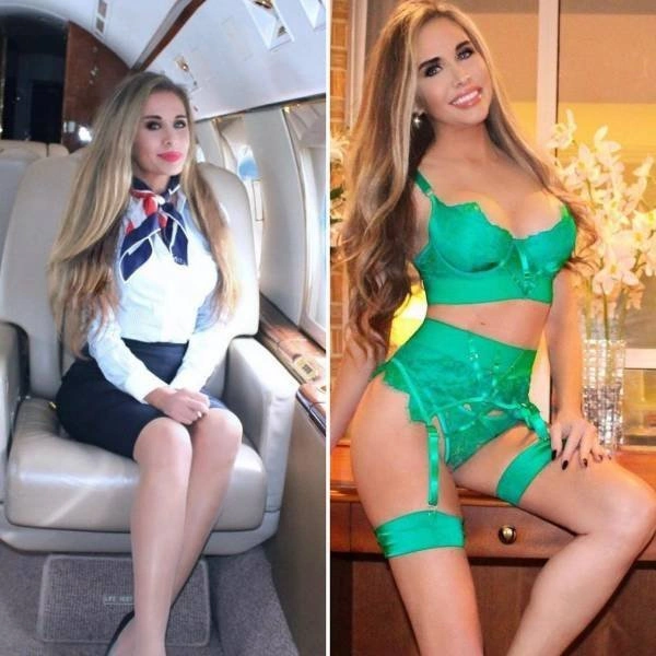 Стюардеси в робочій формі та без неї (20 фото) – фото 19