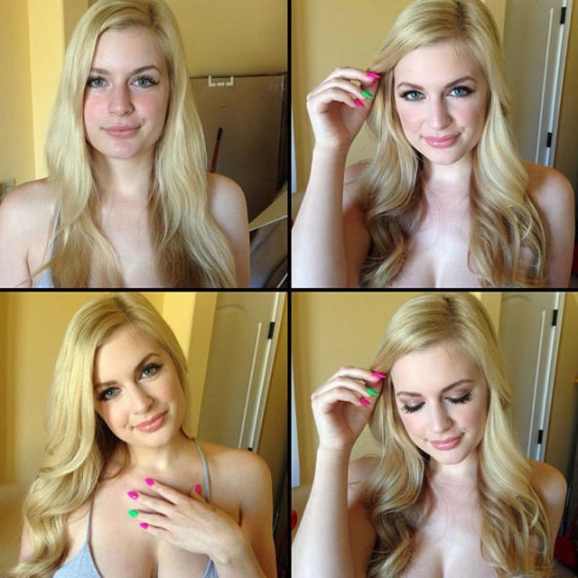 Порноактриси "перед і після макіяжу" (26 фото) – фото 1