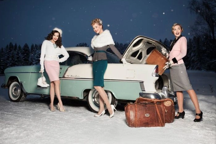 Сексуальні дівчата та ретро автомобілі (64 фото) – фото 5