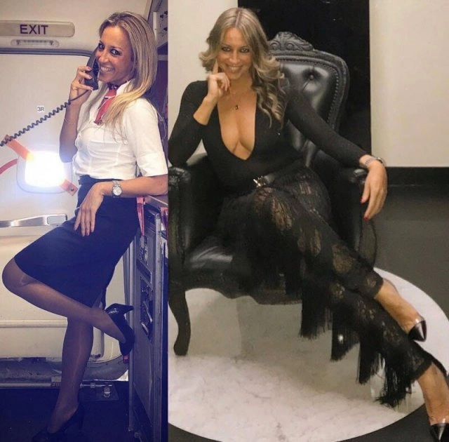 Стюардеси в уніформі та без неї (25 фото) – фото 8