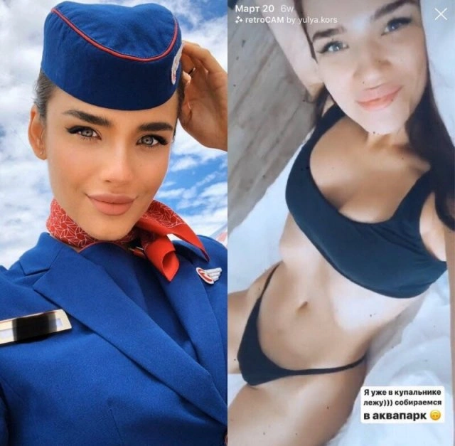 Стюардеси в уніформі та без неї (25 фото) – фото 15