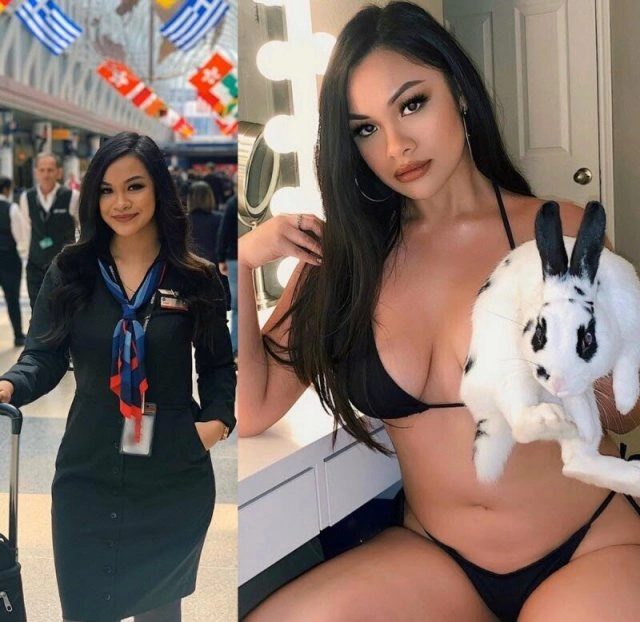 Стюардеси в уніформі та без неї (25 фото) – фото 23