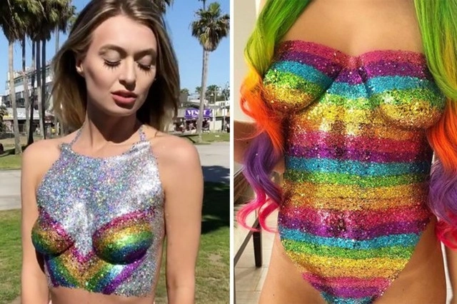 Вулична художниця Софі Фі, яка запустила тренд "GlitterBoobs", заробила понад мільйон фунтів за рік (14 фото) – фото 6