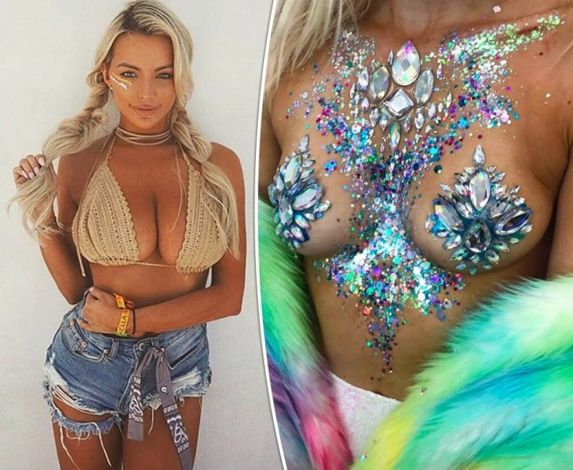 Вулична художниця Софі Фі, яка запустила тренд "GlitterBoobs", заробила понад мільйон фунтів за рік (14 фото) – фото 10