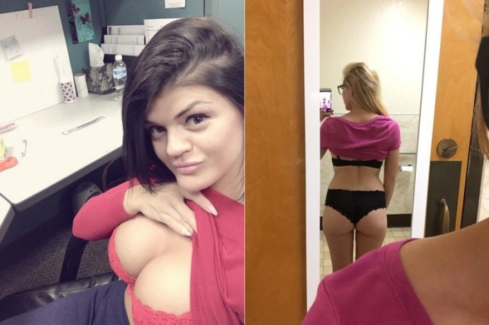 Дівчата фотографуються на роботі (30 фото) – фото 2