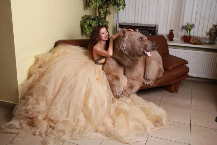 Смілива фотосесія дівчини з ведмедем (20 фото) – фото 15