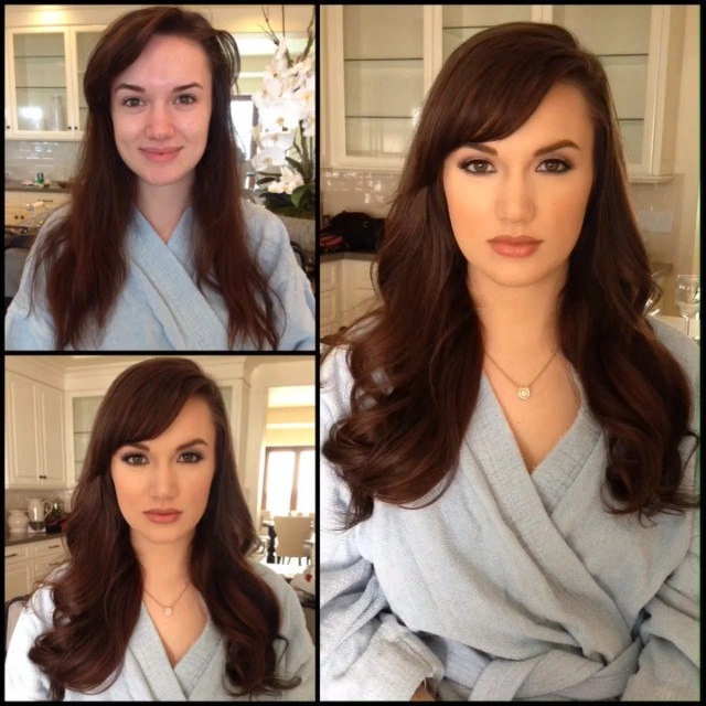 Моделі журналу Playboy та інші дівчата до та після макіяжу (55 фото) – фото 13