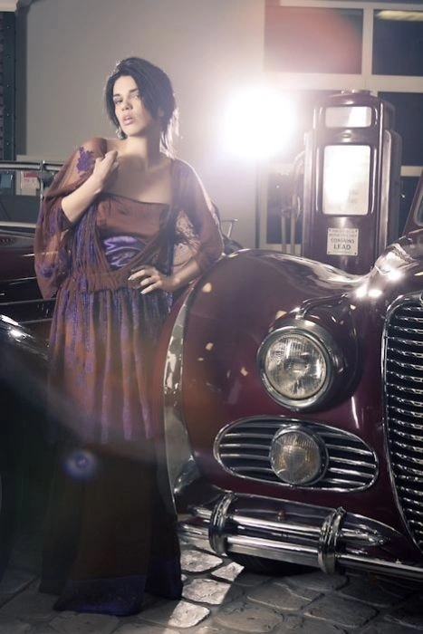 Дівчата та ретро-автомобілі (56 фото) – фото 42