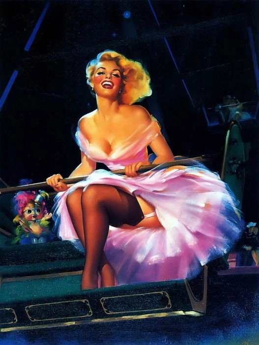 Чудові малюнки ідеальних дівчат у стилі Пін-ап (57 фото) – фото 39