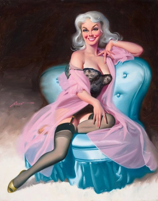 Чудові малюнки ідеальних дівчат у стилі Пін-ап (57 фото) – фото 46